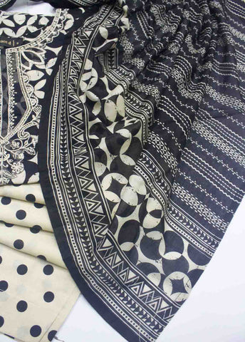 Bin Saeed Fabric - SM-EMB-0224- 3 Piece Embroidered Stitched Suit