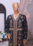 SM-EMB-023- 3 Piece Printed Embroidered Stitched Suit