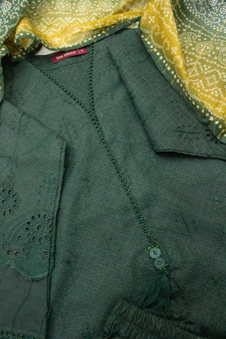 Bin Saeed Fabric - SM-EMB-0395 B- 3 Piece Embroidered Stitched Suit