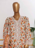 SM-EMB-058V2- 3 Piece Embroidered Stitched Suit