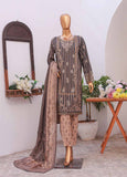 SM-EMB-06- 3 Piece Printed Embroidered Stitched Suit