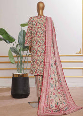 SM-EMB-075V2- 3 Piece Embroidered Stitched Suit