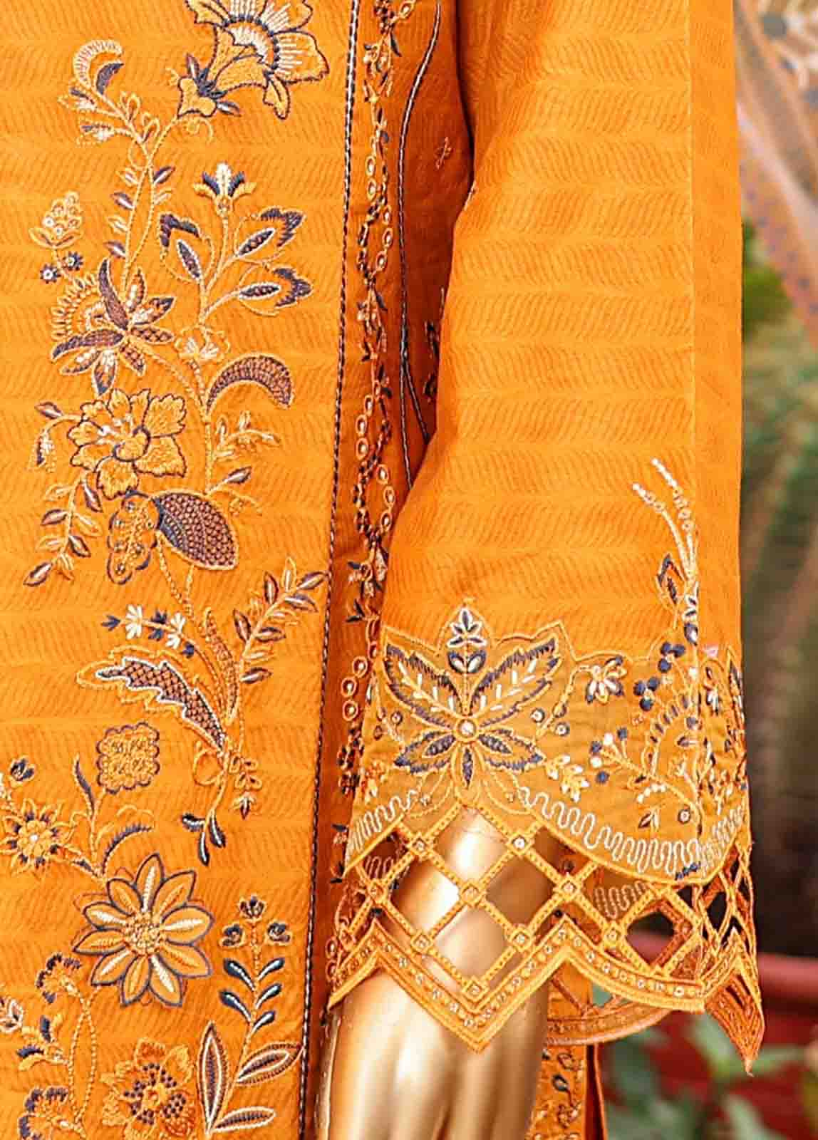 Bin Saeed Fabric - SM-EMB-078 - 3 Piece Embroidered Stitched Suit