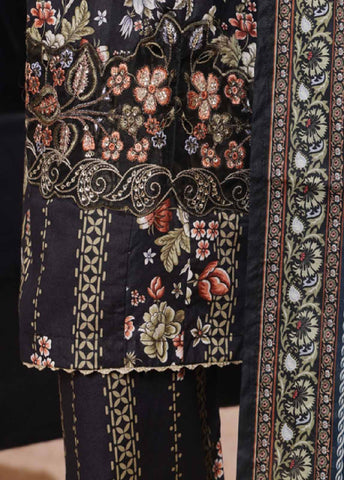 SM-EMB-095V2- 3 Piece Embroidered Stitched Suit