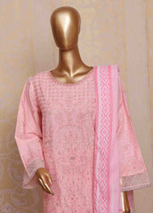 SM-FE-077 A- 3 Piece Embroidered Stitched Suit