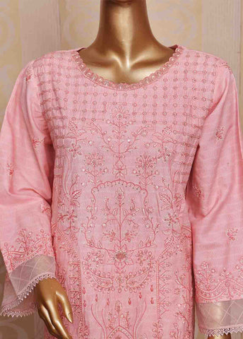 Bin Saeed Fabric - SM-FE-077 A- 3 Piece Embroidered Stitched Suit