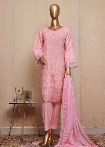 Bin Saeed Fabric - SM-FE-077 A- 3 Piece Embroidered Stitched Suit