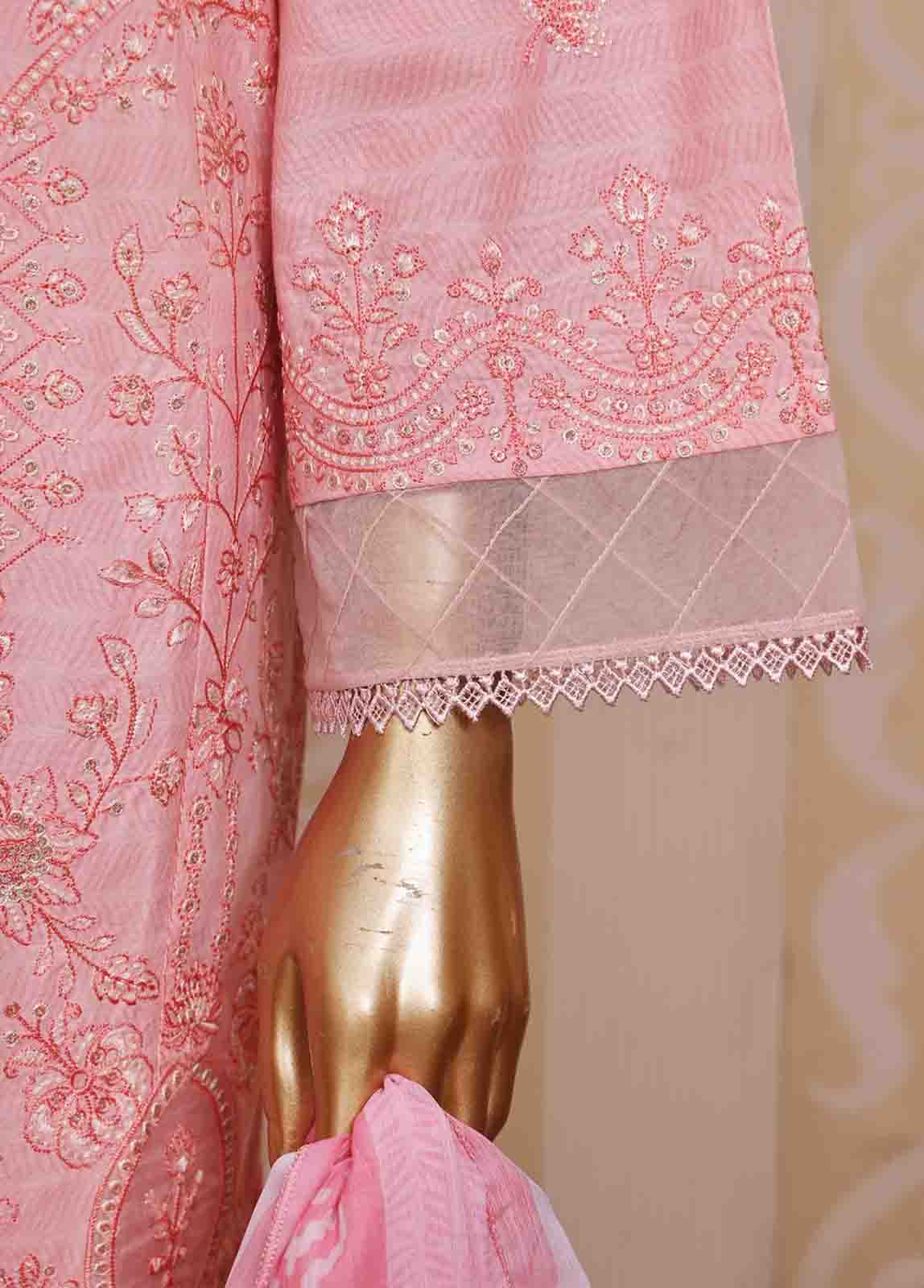 Bin Saeed Fabric - SM-FE-077 A- 3 Piece Embroidered Stitched Suit