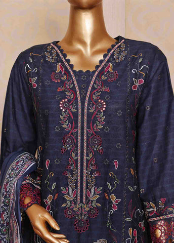 Bin Saeed Fabric - SM-FE-080 A- 3 Piece Embroidered Stitched Suit