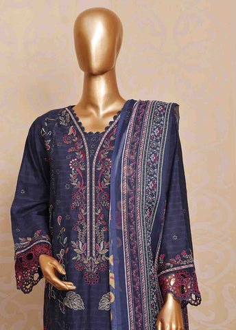 Bin Saeed Fabric - SM-FE-080 A- 3 Piece Embroidered Stitched Suit