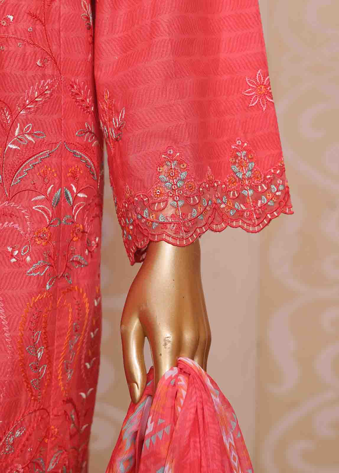 Bin Saeed Fabric - SM-FE-082 A- 3 Piece Embroidered Stitched Suit