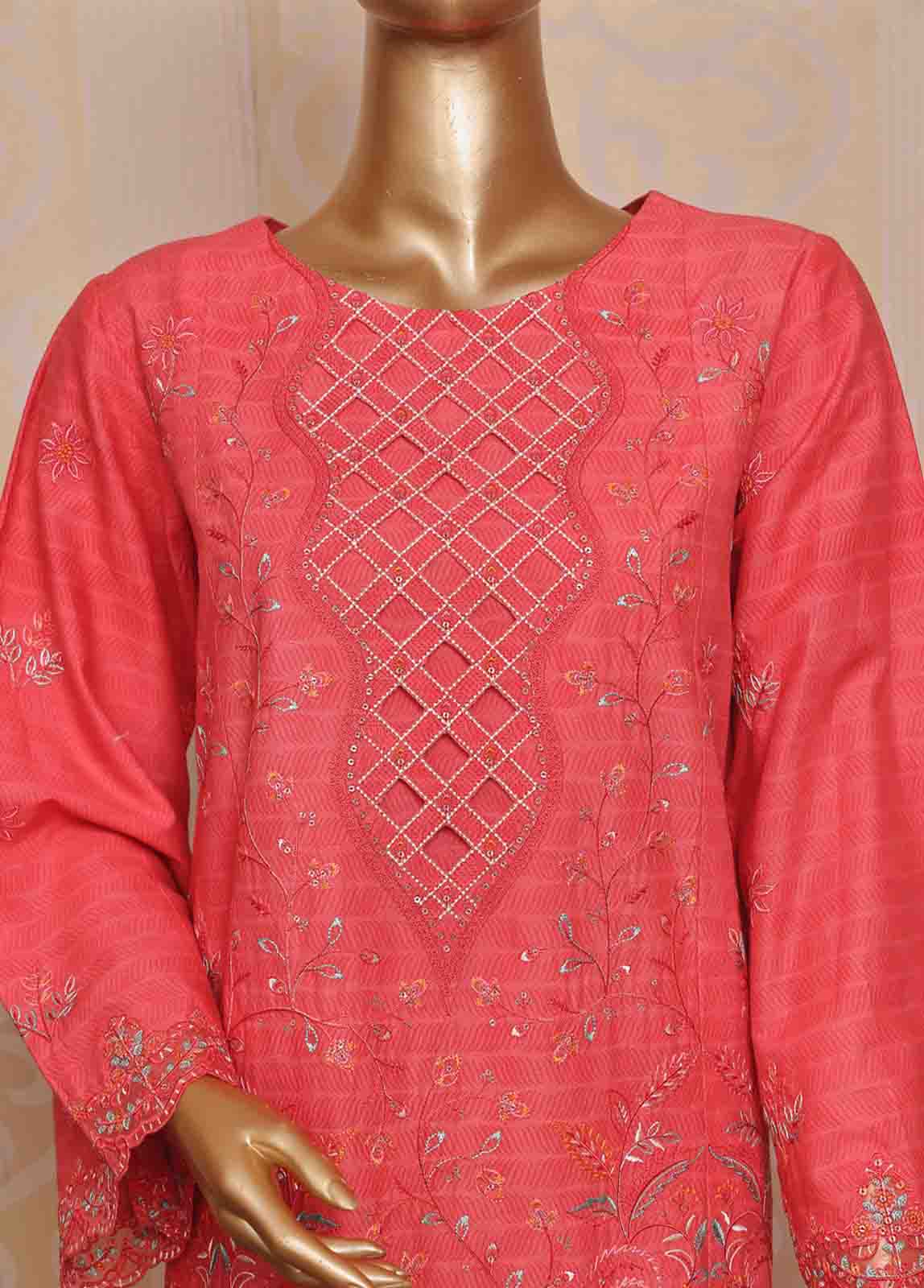 Bin Saeed Fabric - SM-FE-082 A- 3 Piece Embroidered Stitched Suit