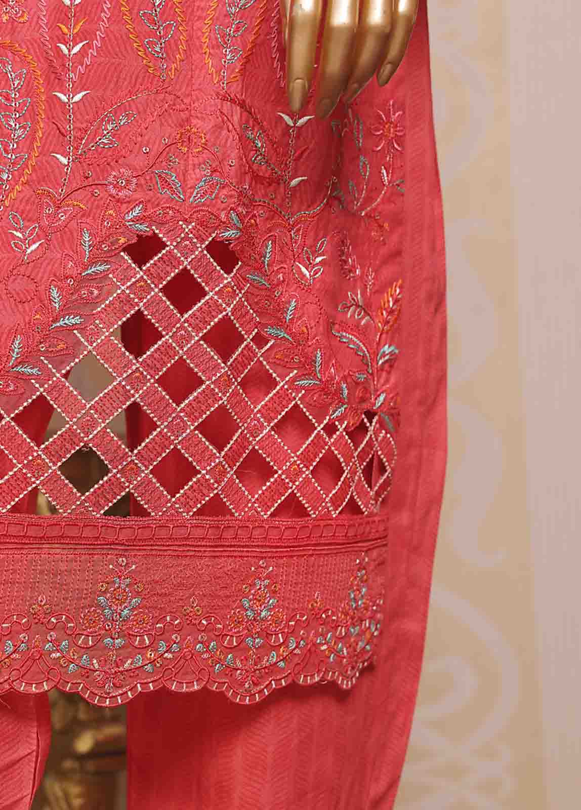 Bin Saeed Fabric - SM-FE-082 A- 3 Piece Embroidered Stitched Suit