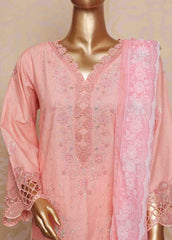 SM-FE-083 A- 3 Piece Embroidered Stitched Suit