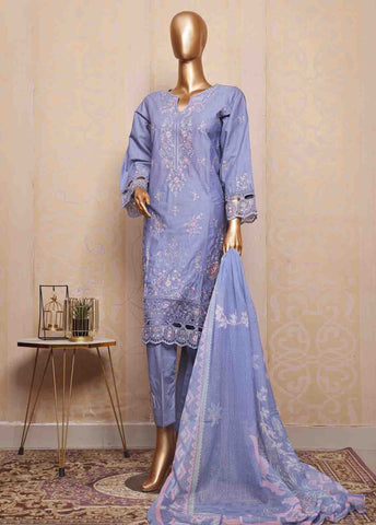 Bin Saeed Fabric - SM-FE-084- 3 Piece Embroidered Stitched Suit