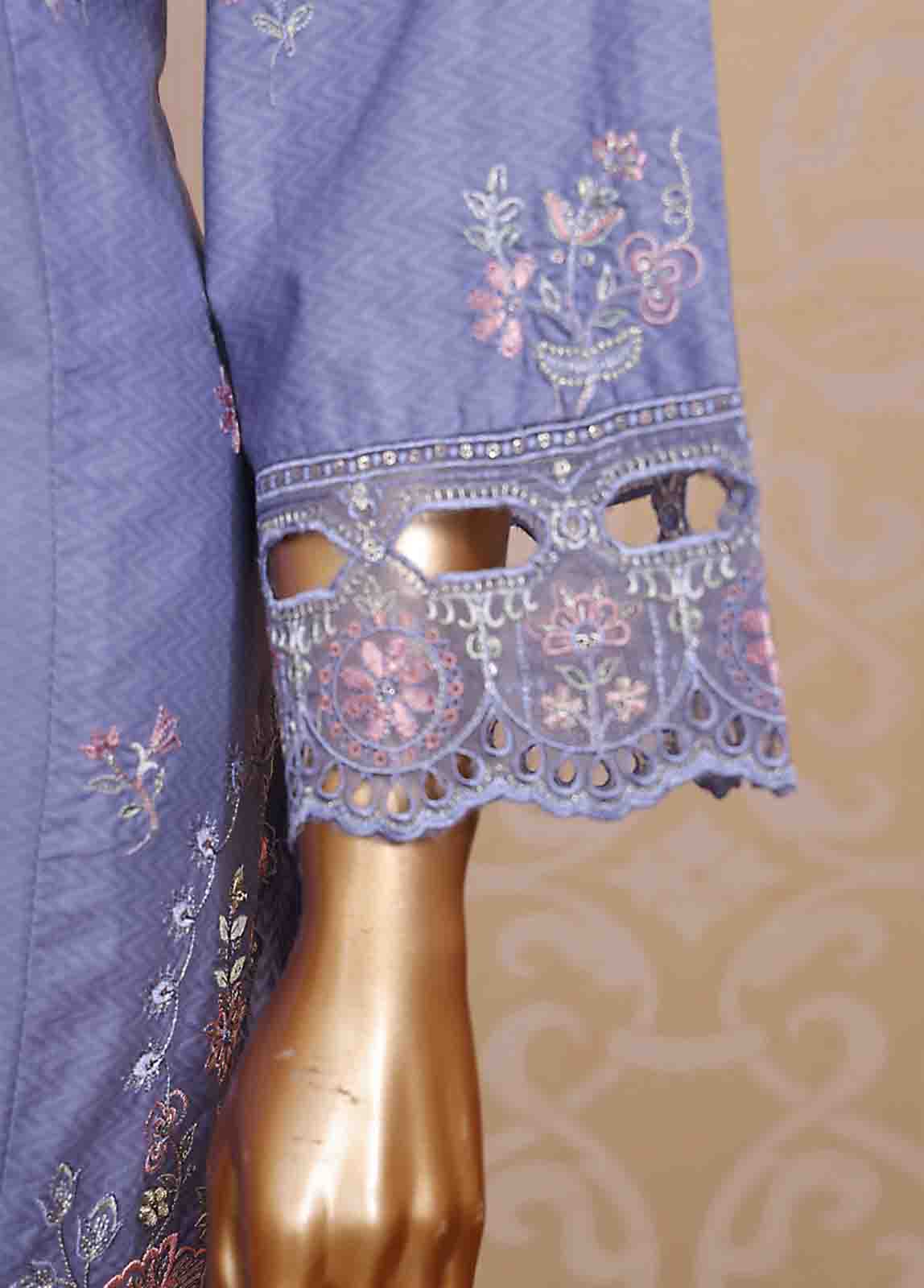 Bin Saeed Fabric - SM-FE-084- 3 Piece Embroidered Stitched Suit