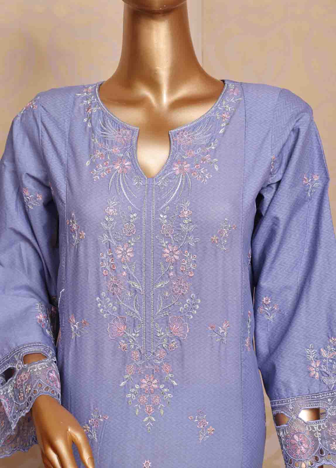 Bin Saeed Fabric - SM-FE-084- 3 Piece Embroidered Stitched Suit