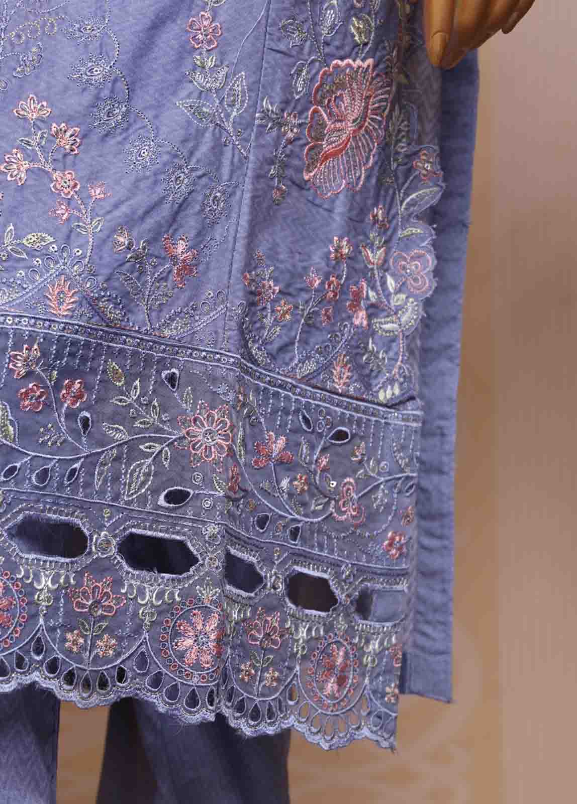 Bin Saeed Fabric - SM-FE-084- 3 Piece Embroidered Stitched Suit