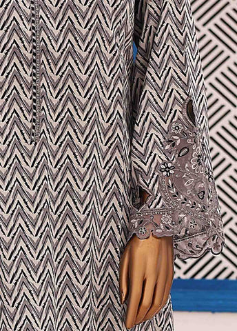 Bin Saeed Fabric - SM-FR-0202- 3 Piece Frock Style Stitched Suit