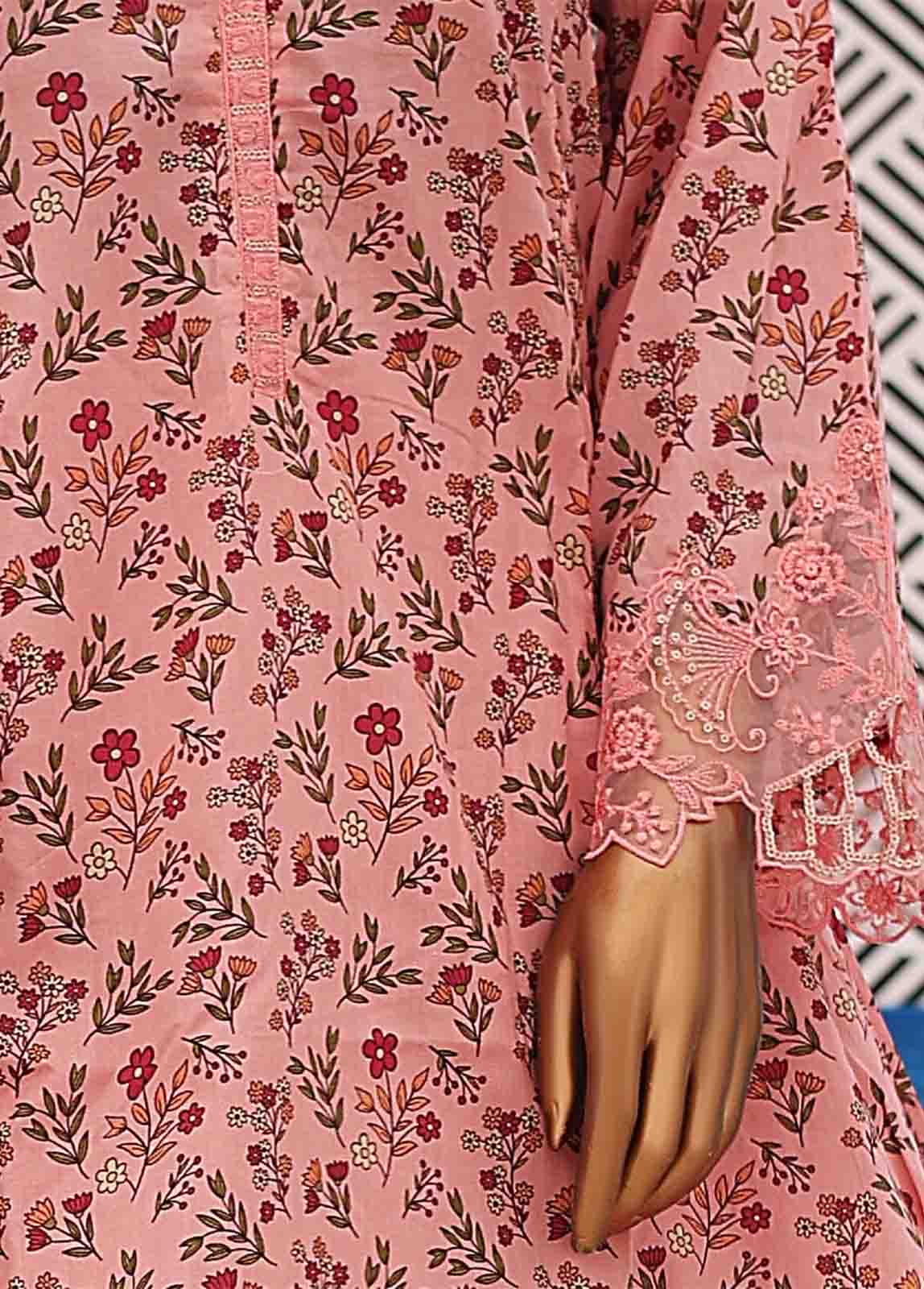 Bin Saeed Fabric - SM-FR-0216- 3 Piece Embroidered Stitched Suit