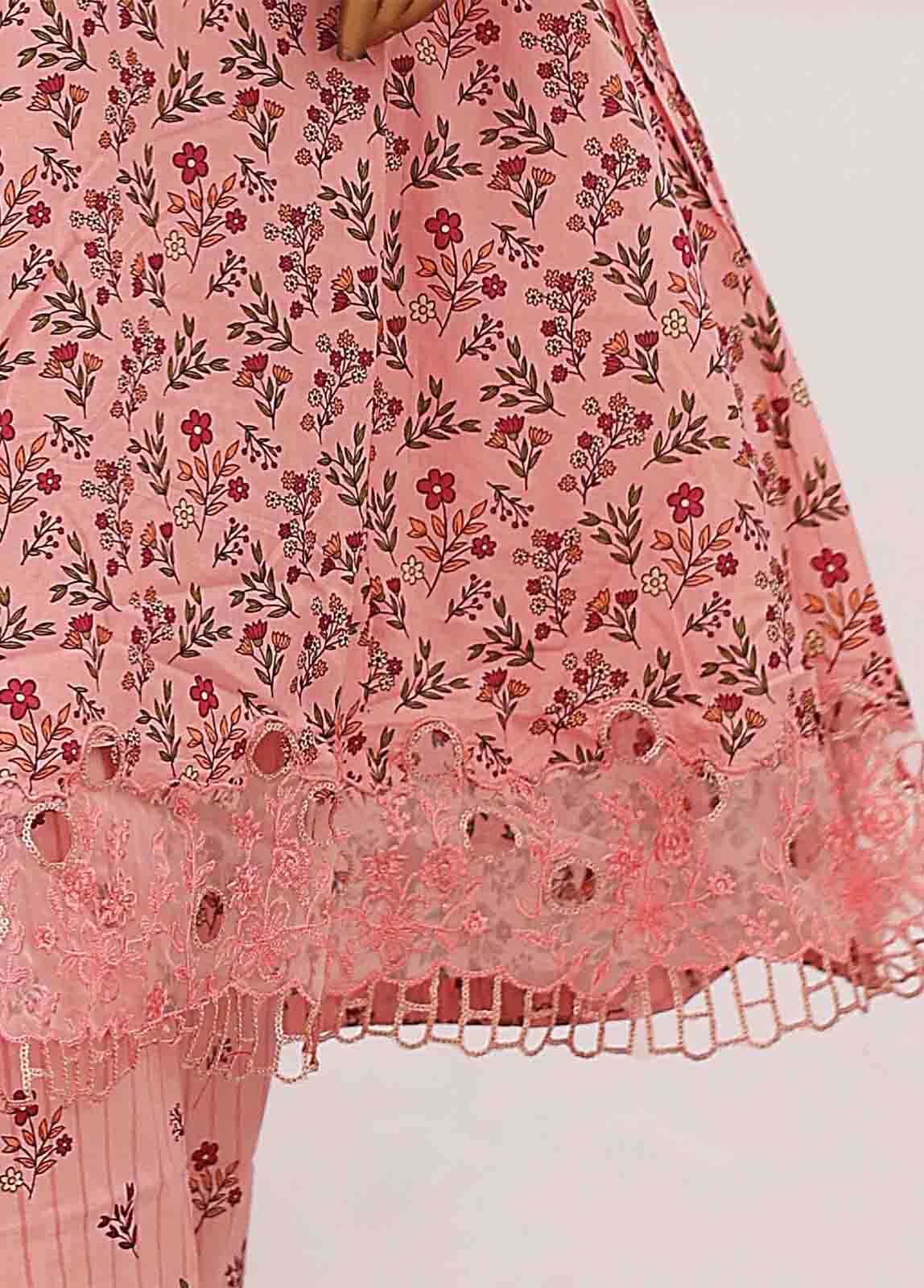 Bin Saeed Fabric - SM-FR-0216- 3 Piece Embroidered Stitched Suit