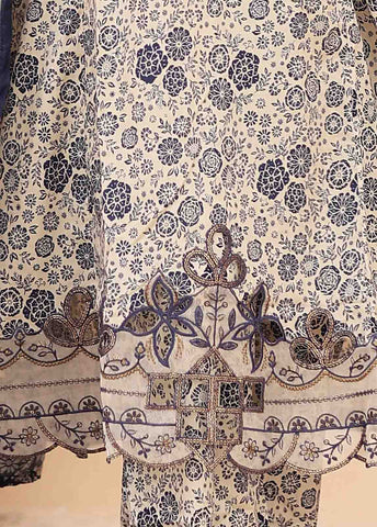 Bin Saeed Fabric - SM-FR-0222- 3 Piece Frock Style Stitched Suit