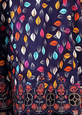 Bin Saeed Fabric - SM-FR-0354- 3 Piece Frock Style Stitched Suit