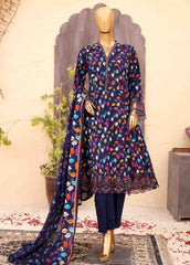 SM-FR-0354- 3 Piece Frock Style Stitched Suit