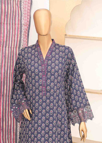 Bin Saeed Fabric - SM-FR-0600- 3 Piece Frock Style Suit