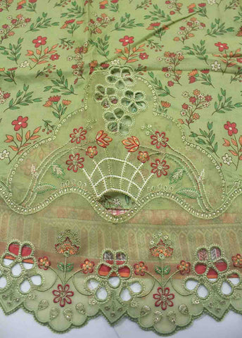 Bin Saeed Fabric - SM-FR-0623-R71 3 Piece Embroidered Frock Style