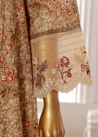 Bin Saeed Fabric - SM-FR-615-3 Piece Lawn Embroidered Frock Style Suit