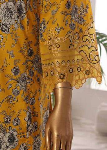 Bin Saeed Fabric - SM-FR-625-3 Piece Lawn Embroidered Frock Style Suit