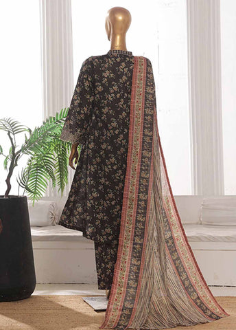 Bin Saeed Fabric - SM-FR-628-3 Piece Lawn Embroidered Frock Style Suit