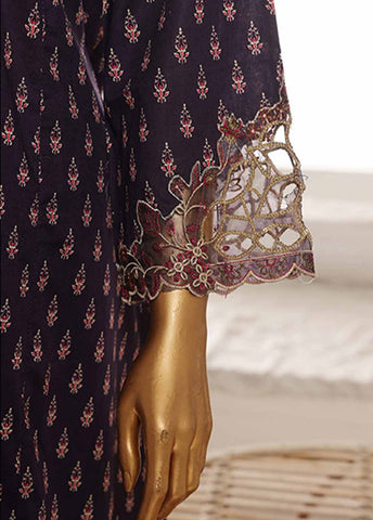 SM-FR-632-3 Piece Lawn Embroidered Frock Style Suit