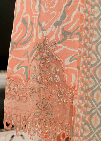 Bin Saeed Fabric - SM-FR-638-3 Piece Lawn Embroidered Frock Style Suit