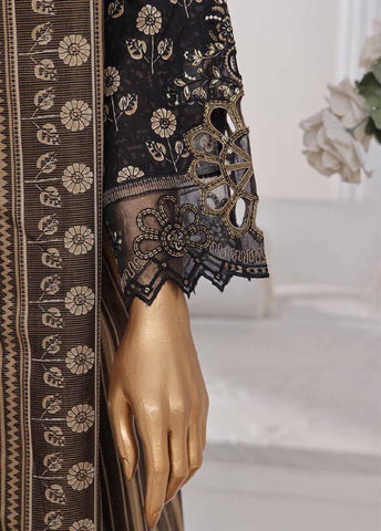SM-FR-643-3 Piece Lawn Embroidered Frock Style Suit