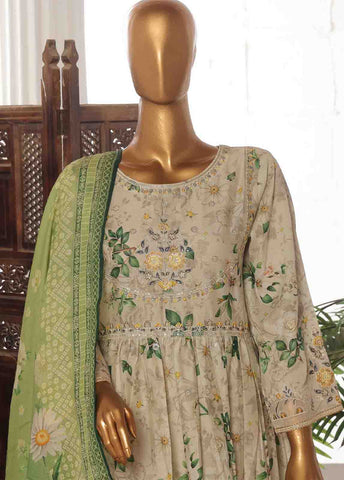 Bin Saeed Fabric - SM-FR-770 -3 Piece Embroidered Stitched Suit