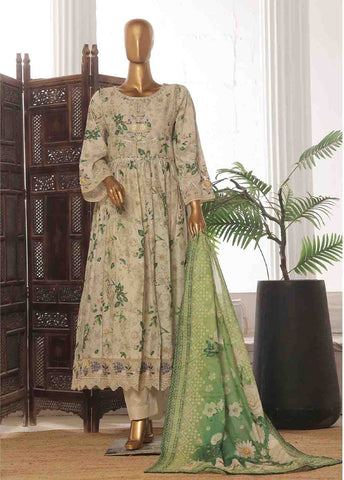 Bin Saeed Fabric - SM-FR-770 -3 Piece Embroidered Stitched Suit