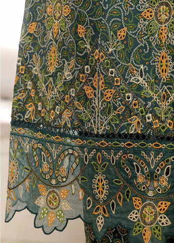 SM-FR-787-3 Piece Lawn Embroidered Frock Style Suit