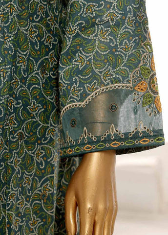 SM-FR-787-3 Piece Lawn Embroidered Frock Style Suit