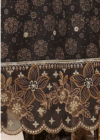 Bin Saeed Fabric - SM-FR-790-3 Piece Lawn Embroidered Frock Style Suit