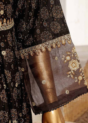 SM-FR-790-3 Piece Lawn Embroidered Frock Style Suit