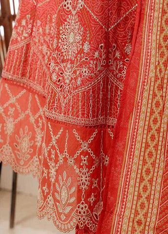 Bin Saeed Fabric - SM-FR-800-3 Piece Lawn Embroidered Frock Style Suit