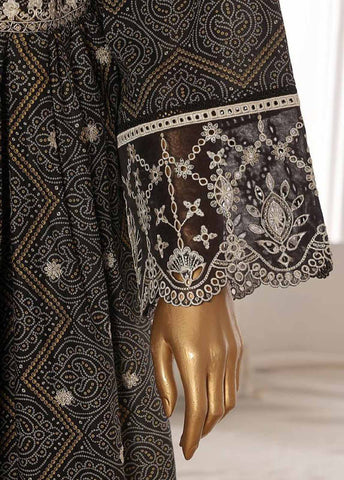 SM-FR-801-3 Piece Lawn Embroidered Frock Style Suit