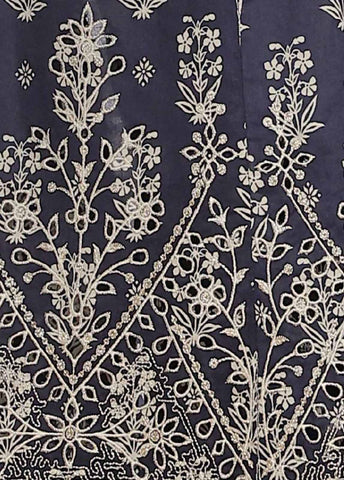 Bin Saeed Fabric - SM-FR-802-3 Piece Lawn Embroidered Frock Style Suit