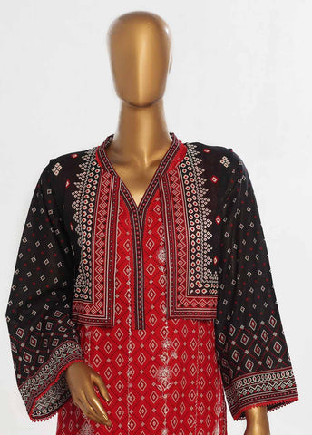 SM-KT-033- 2 Piece Lawn Embroidered Stitched Coat Style Suit