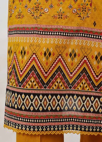 Bin Saeed Fabric - SM-KT-039- 2 Piece Lawn Embroidered Stitched Coat Style Suit