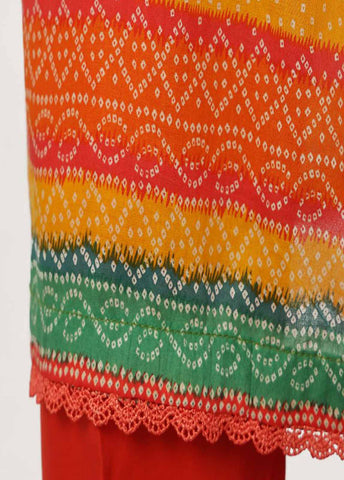 Bin Saeed Fabric - SM-KT-040- 2 Piece Lawn Embroidered Stitched Coat Style Suit