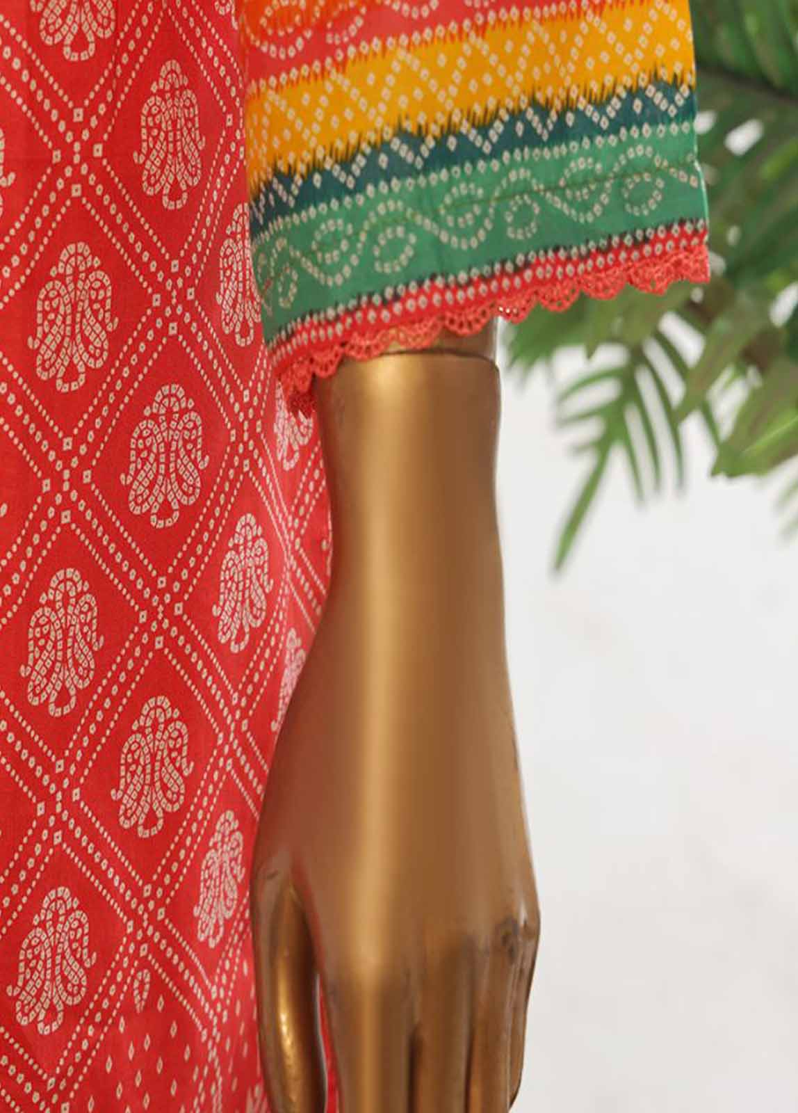 Bin Saeed Fabric - SM-KT-040- 2 Piece Lawn Embroidered Stitched Coat Style Suit