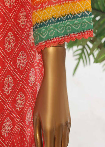 SM-KT-040- 2 Piece Lawn Embroidered Stitched Coat Style Suit